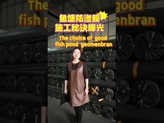 Geomembrana in HDPE per l'impermeabilizzazione di laghetti per pesci