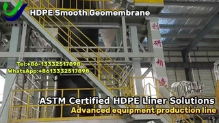 Produzione di rivestimenti in geomembrana HDPE