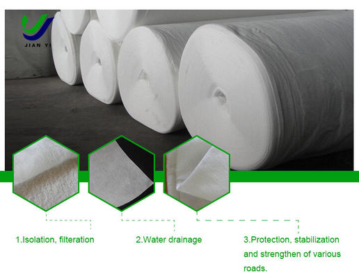 8-10kN/m Tessuto filtro geotessile per drenaggio per manutenzione stradale