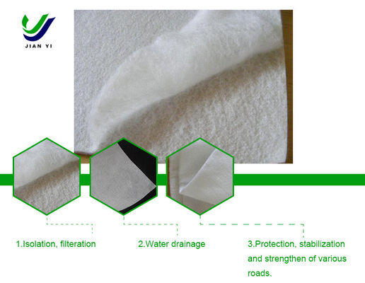 8-10kN/m Tessuto filtro geotessile per drenaggio per manutenzione stradale
