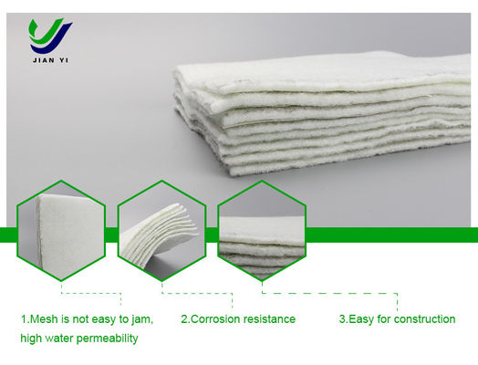 Separazione Geotessile in fibre staminali larghezza 2 m~6 m Prevenzione della diffusione dell'inquinamento