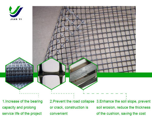 Geogrid di plastica biassiale anti-invecchiamento per il paesaggio del terreno e l'ambiente verde