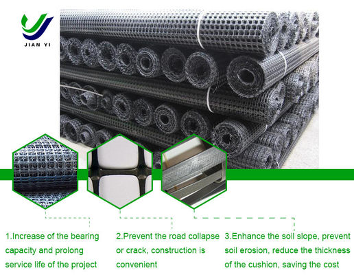 Geogrid di plastica biassiale speciale da 4 a 5 m per il recupero e lo smaltimento dei rifiuti