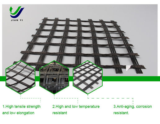 Geogrid di fibra di vetro per il controllo dell'erosione da 1 a 6 m per il rinforzo dei argini