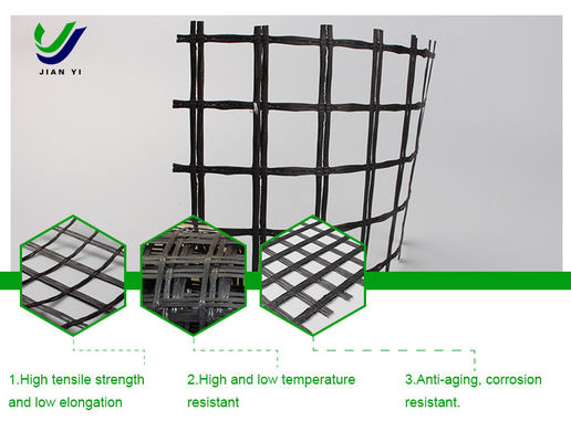 Geogrid in fibra di vetro senza alcalini per strade e ferrovie