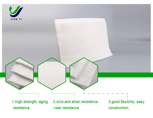 Tissu filtro geotessile a fibre lunghe personalizzabile per filtrazione e isolamento