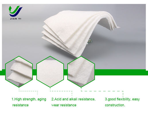 Geotessile in fibre lunghe ad alta resistenza 100-800 g/m2 con resistenza alla corrosione