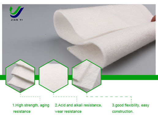 Geotessile a fibre lunghe resistente alla corrosione e resistente agli acidi e alle acque alcaline
