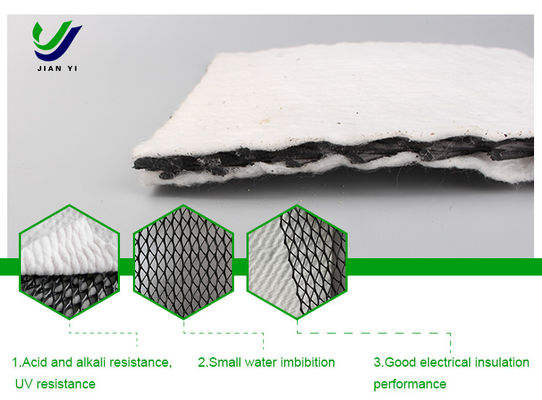 Alta resistenza alla trazione ≥ 16kN/m Resistenza ai raggi UV Geonet di drenaggio composto 3D resistente ai prodotti chimici
