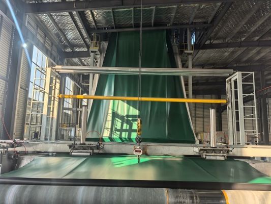 Soluzione duratura Nero e verde HDPE Geomembrana liscia eccellente resistenza all'invecchiamento e ai raggi UV