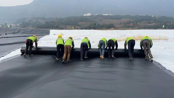 Protezione di stagni e discariche HDPE Geomembrana liscia con eccellente resistenza chimica