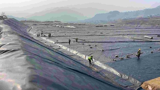 Geomembrana liscia in polietilene ad alta densità HDPE La soluzione definitiva per la resistenza chimica