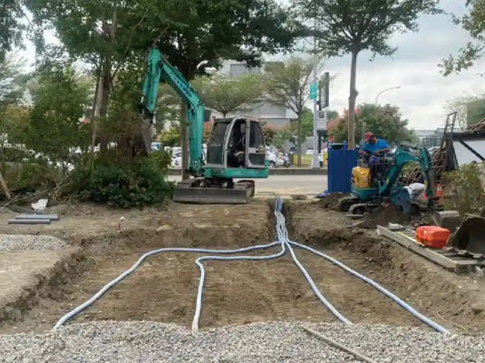 Materiali di drenaggio sotterraneo per scarico acqua di infiltrazione rinforzo del suolo morbido tubo permeabile morbido