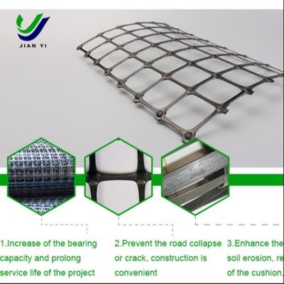 Protezione dei pendii e costruzione stradale Geogrid biassiale di plastica per grandi aeroporti e parcheggi