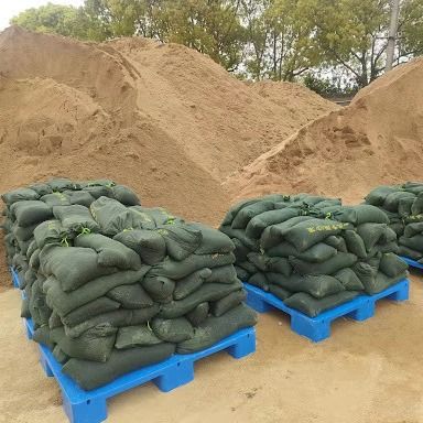 Sacchetti di sabbia ecologici resistenti ai raggi UV riutilizzabili progettati per una massima ritenzione dei sedimenti 30*70cm/25*70/40*60 Bianco