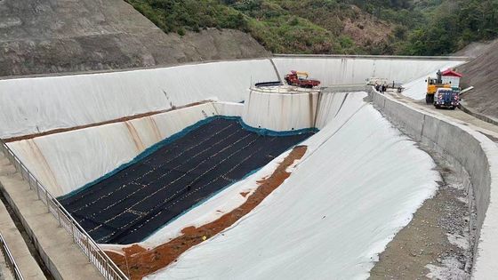 Geotessili a filamenti lunghi non tessuti per la pulizia dei residui dei gas di combustione Progetti di discarica 100-800 g/m2