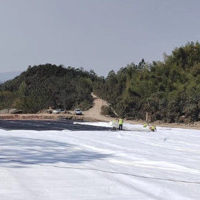 Funzione di separazione Geotessile a filamenti lunghi non tessuti Larghezza 1m-6m per applicazioni in discarica mineraria