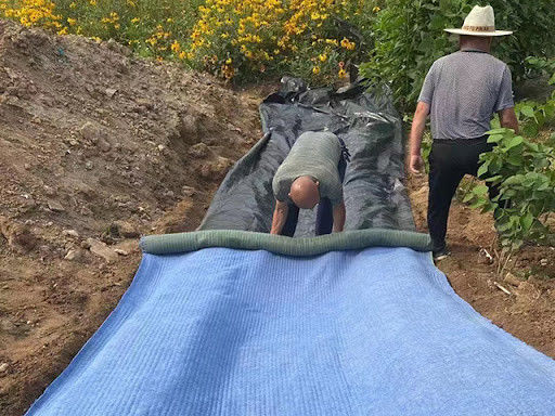 Copertura di cemento flessibile da 20 m a 50 m lunghezza 4 m larghezza per l'acquacoltura e l'allevamento ittico