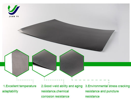 Geomembrana di HDPE spessa e resistente La soluzione di rivestimento definitiva per i progetti infrastrutturali