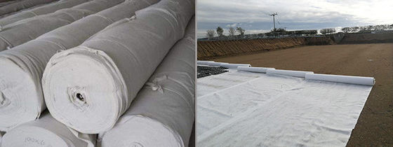 Costruzione stradale Geotessile non tessuto rinforzo durevole con prestazioni superiori e lunghezza di progettazione in fibre lunghe 50m-200m