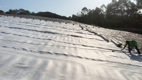 Geomembrana di protezione rinforzata con eccellente resistenza agli acidi e agli alcali ideale per progetti di idrometallurgia mineraria