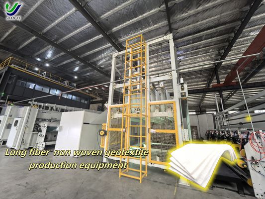 Geotessile a fibre lunghe standard ASTM con elevata resistenza alla trazione per la costruzione stradale