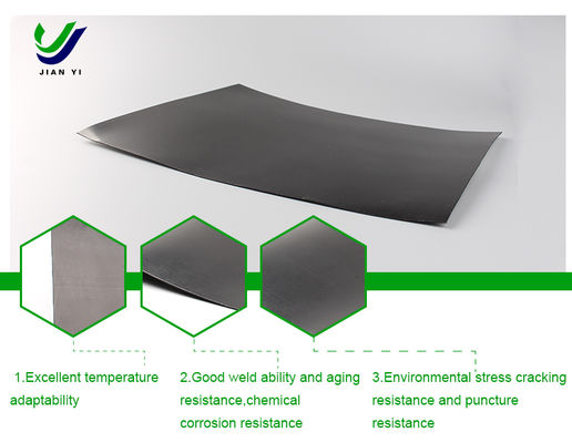 Geomembrana liscia in HDPE resistente a sostanze chimiche ideale per ambienti complessi