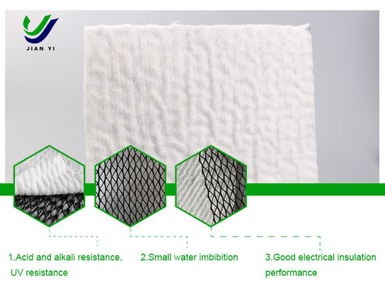 Rete drenante composita 3D con elevata resistenza alla trazione ≥16 kN/m, eccellente resistenza ai raggi UV e design anti-intasamento per applicazioni in discarica e su fondi stradali
