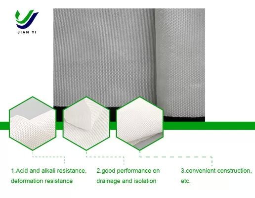 Geotessuto drenante resistente alla corrosione e agli agenti atmosferici per filtrazione ingegneristica personalizzata